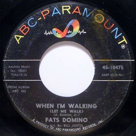 Fats Domino When Im Walking Let Me Walk Releases Discogs