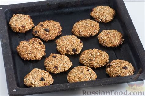 Рецепт: Овсяное печенье с бананом, без сахара на RussianFood.com