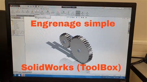 Engrenage Simple Sur Solidworks Via Toolbox Youtube