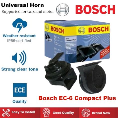 Original Bosch Fanfare Horn EC6 Compact Plus Strider For Car