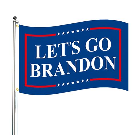 Lets Go Brandon Slogan Flag Polyester Fjb Banner Tapestry Protest