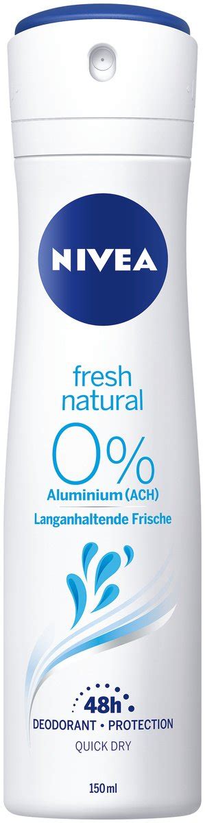 Nivea Fresh Natural Spray Deodorant 0 Aluminum 150ml Beauty