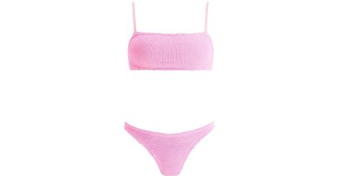 Hunza G Gigi S Bikini In Pink Lyst Uk