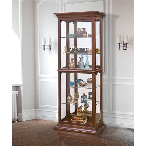 Astoria Grand Mccune Lighted Curio Cabinet And Reviews Wayfair