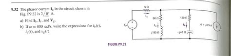 Solved 9 32 The Phasor Current Ia In The Circuit Shown In Chegg