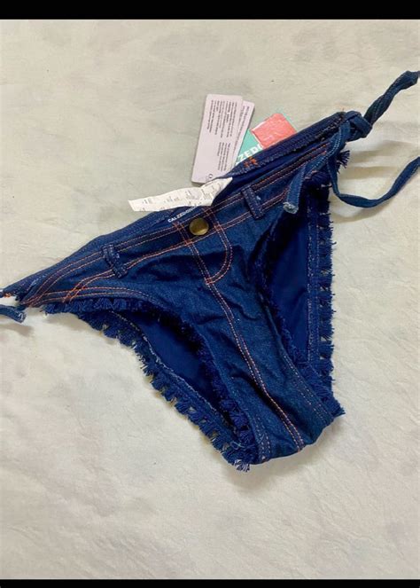 Women Bikini Bottom Denim Biki Bottom Freeup