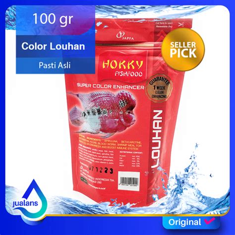 Hokky Super Color Pakan Makanan Ikan Louhan Original Gr Lazada