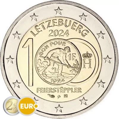 2 euro Luxembourg 2024 100 years Franc Feierstëppler UNC