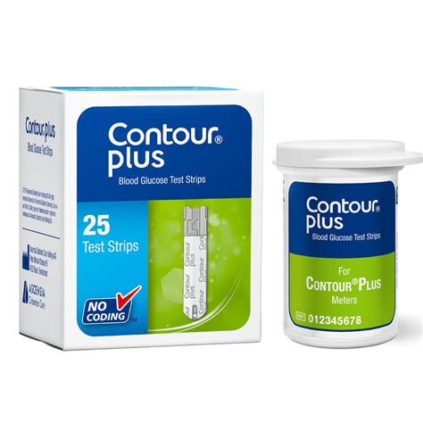 Contour Plus Blood Glucose Test Strips Count Price Uses Side