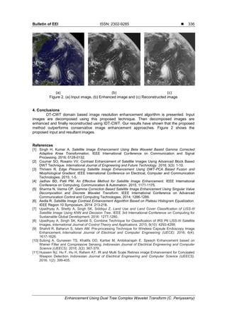 Satellite Image Enhancement Using Dual Tree Complex Wavelet Transform Pdf