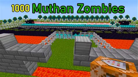 Minecraft Best House Defence Vs 1000 Muthan Zombies Youtube