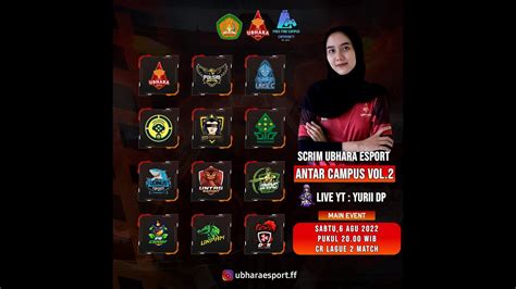 Scrim Ubhara Esport Antar Campus Vol Free Fire Battleground