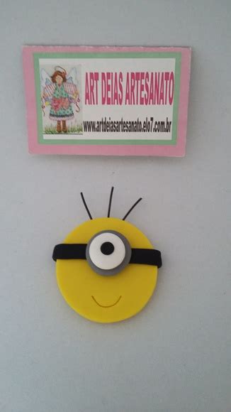 Imã Minions Loja ART DEIAS ARTESANATO Elo7 Produtos Especiais