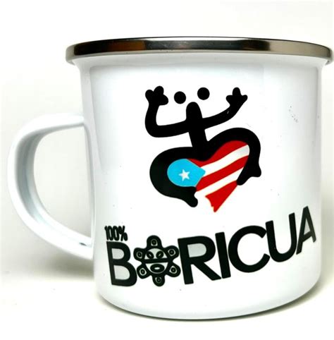 100 Boricua Mug with box 100 Boricua Taza para Café con caja Coqui