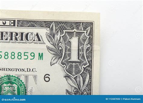 Close Up One Dollar Bill Stock Photo Image Of Finance