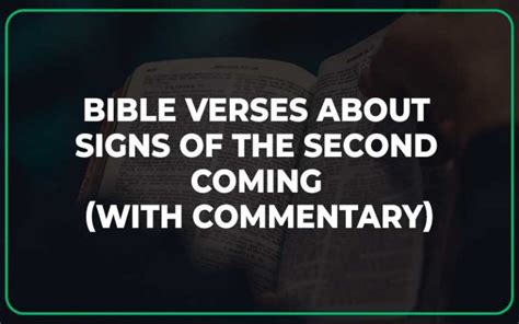 35 Bible Verses About Signs Of The Second Coming Scripture Savvy