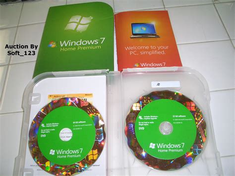 Microsoft Windows 7 Home Premium Full 32 Bit 64 Bit DVD MS WIN BRAND