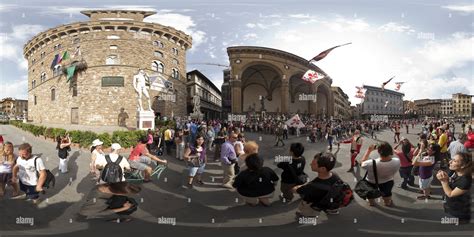 360 View Of Piazza Della Signoria Parade Alamy