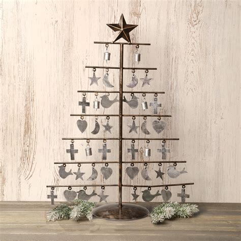 Art And Artifact Star Topped Metal Milagro Tree Indooroutdoor Holiday Decor Ebay