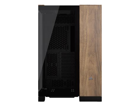 Corsair 6500x Mid Tower Dual Chamber Pc Case Black Walnut Cc 9011282 Ww