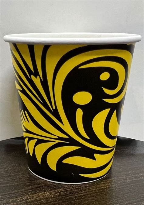 Yellow 210Ml Spectra Pattern Paper Tea Cup At Rs 70 Pack In New Delhi