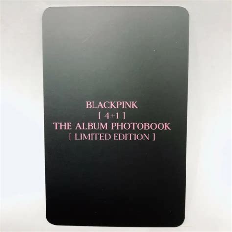 Blackpink Jisoo Official The Album Photobook Limited Edition Photocard