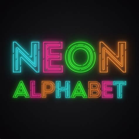 Neon Alphabet On Behance