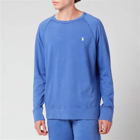 Polo Ralph Lauren Men S Spa Terry Sweatshirt Bright Navy