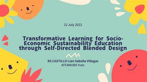 Transformative Learning Self Directed Esd Ppt