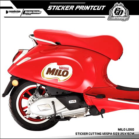 Jual STICKER CUTTING STIKER PRINTCUT MOTOR STRIPING CUTTING VESPA SC