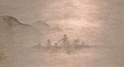 Attributed To Kano Motonobu Landscape Japan Muromachi Period