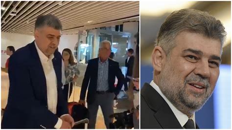 Video Marcel Ciolacu Surprins Pe Aeroportul Din Viena N Drum Spre