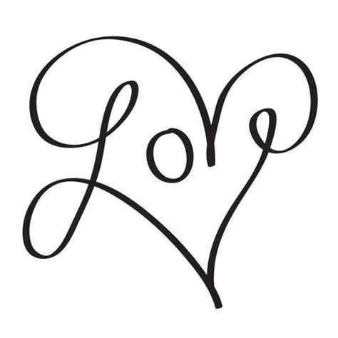 Cursive "Love" Inside a Heart Black Temporary Tattoo Diy Tattoo, Tatoo Art, Tattoo Pics, Tattoo ...