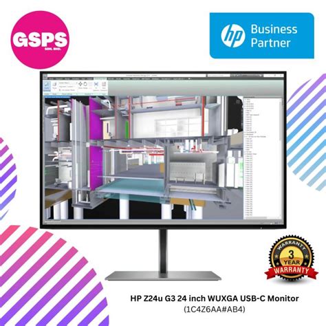 HP Z24u G3 24 Inch WUXGA USB C Monitor 1C4Z6AA AB4 Lazada