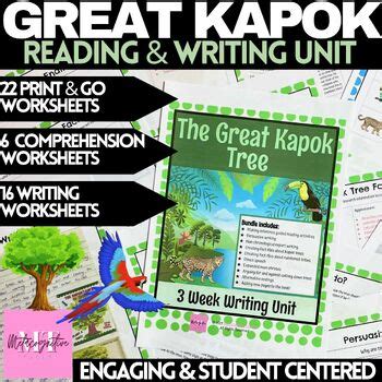 Great Kapok Tree Mentor Text Week Writing Unit Book Companion