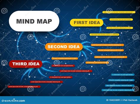 Molde Infographic Abstrato Do Mapa De Mente Do Vetor Ilustra O Do