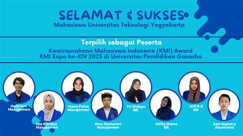 Mahasiswa Uty Terpilih Ikuti Kmi Awards Yang Diselenggarakan Oleh