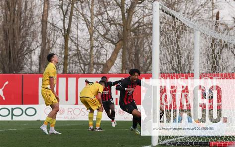 Milan Italy 28th February 2023 Kevin Zeroli Of Ac Milan Celebrates