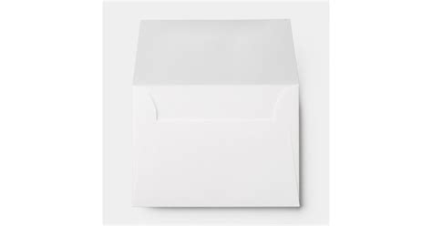 White Plain Simple A6 4x6 Return Address Envelopes | Zazzle