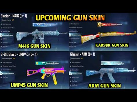 M Glacier Release Date Bgmi Upcoming Gun Skins Bgmi Old Gun