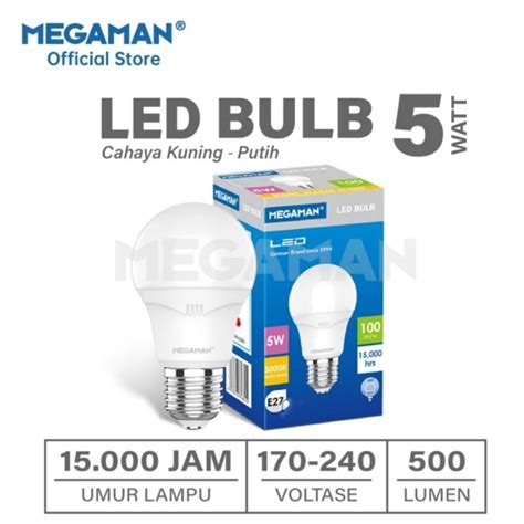 Jual Lampu Led Megaman 5w Putih Shopee Indonesia