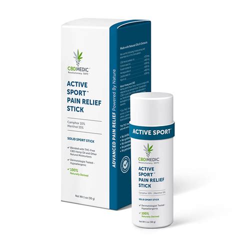 Cbdmedic Cbd Topical Active Sport Pain Relief Stick