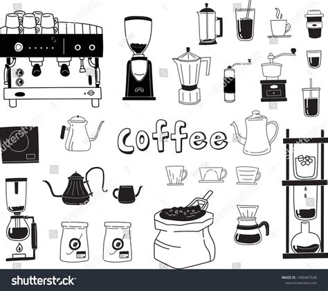 Coffee Making Equipment Machine Grinder And Royalty Free Stock