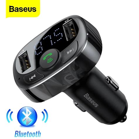 Baseus FM Transmitter Bluetooth Car Kit Handsfree FM Modulator Car