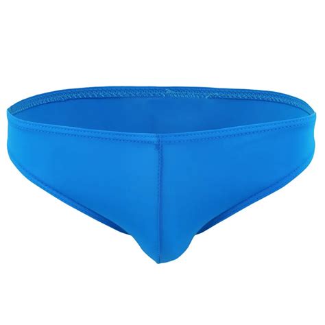 Sous V Tements Sexy Pour Hommes Lingerie De Couleur Unie Slip Extensible Lisse Taille Basse