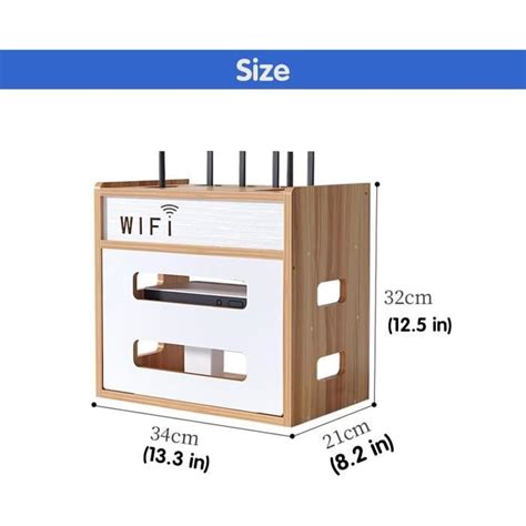 Bo Te De Rangement En Bois Pour Routeur Wifi Armoire De Rangement Wifi