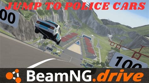 Police Car High Fly Showdown In Beamng Drive Youtube