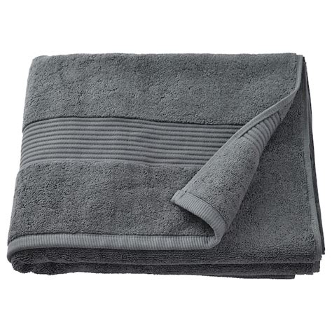 FredriksjÖn Bath Towel Dark Grey 70x140 Cm Ikea