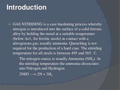 Gas Nitriding