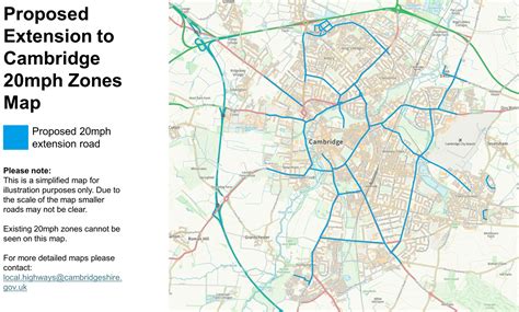Map of Proposed 20mph Zones | Proposed Extension to Cambridge 20mph